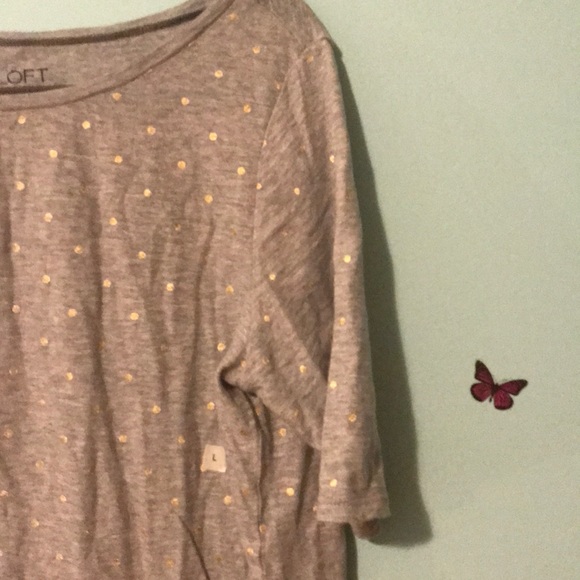 Loft Metallic Dot Tee - NWT - Picture 4 of 5